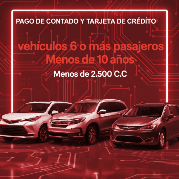 Soat Vehículos 6 o Más Pasajeros Menos de 10 Años Menos de 2.500 C.C De Contado O Tarjeta Credito