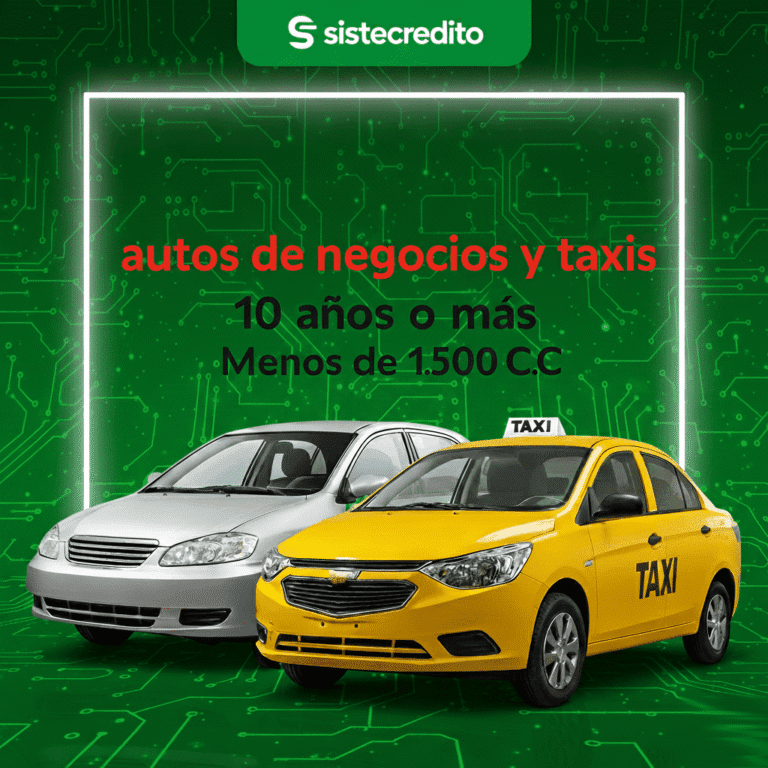 Soat Autos de Negocios y Taxis 10 Años o Más Menos de 1.500 C.C Con Sistecredito