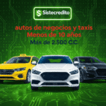 Soat Autos de Negocios y Taxis Menos de 10 Años Más de 2.500 C.C Con Sistecredito