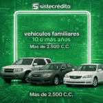Soat Vehículos Familiares Menos de 10 Años Más de 2.500 C.C Con Sistecredito