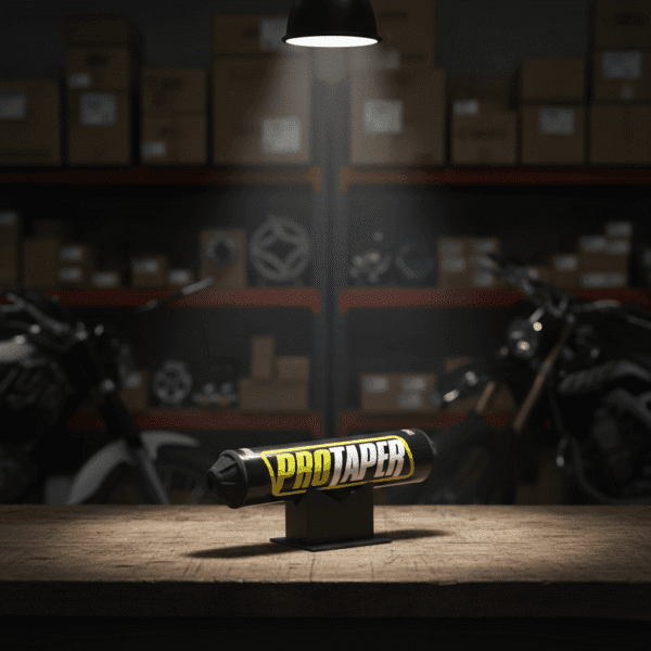 Puff Redondo Para Manubrio Protaper Fuzion Bajo Negro 24 Cm Negro Amarillo