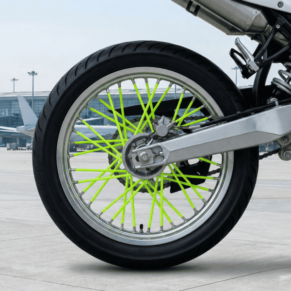 Pitillos Verde Fluorescente Para Rayos De Rín Con 72 Unidades