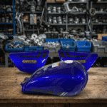 Tanque Gasolina Suzuki Gn 125 F Azul + Tapas Laterales