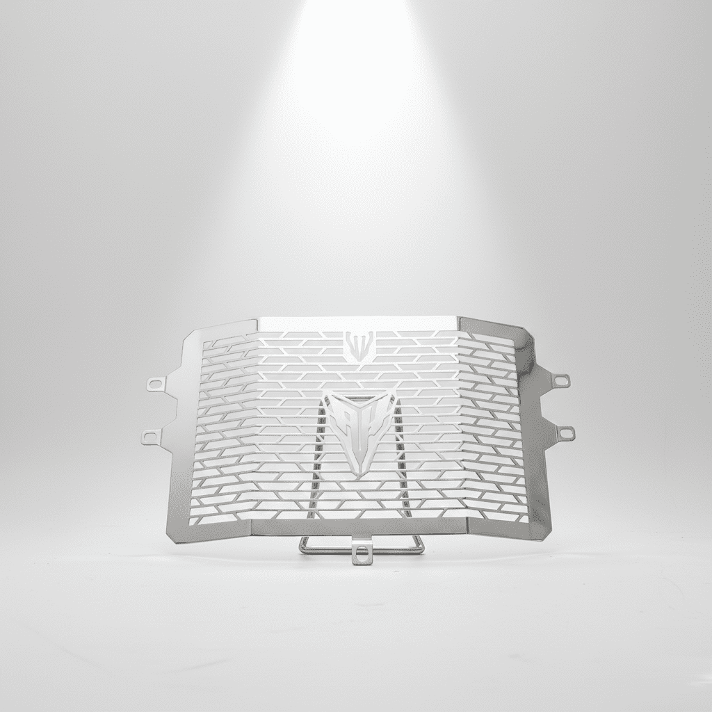 Protector Radiador Acero Inoxidable Cromado Para MT-15 Protector Radiador Acero Inoxidable Cromado Para MT-15