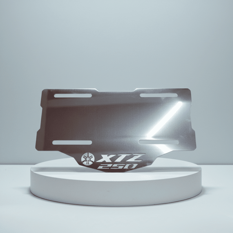 Porta Placa Acero Inoxidable Para XTZ 250 Genérico